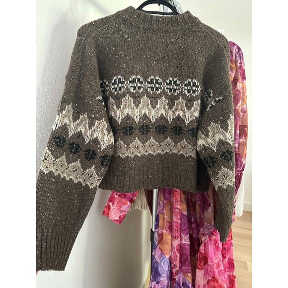 Altuzzara Cammie Sweater Oak Moss Fairisle M - Picture 7 of 9